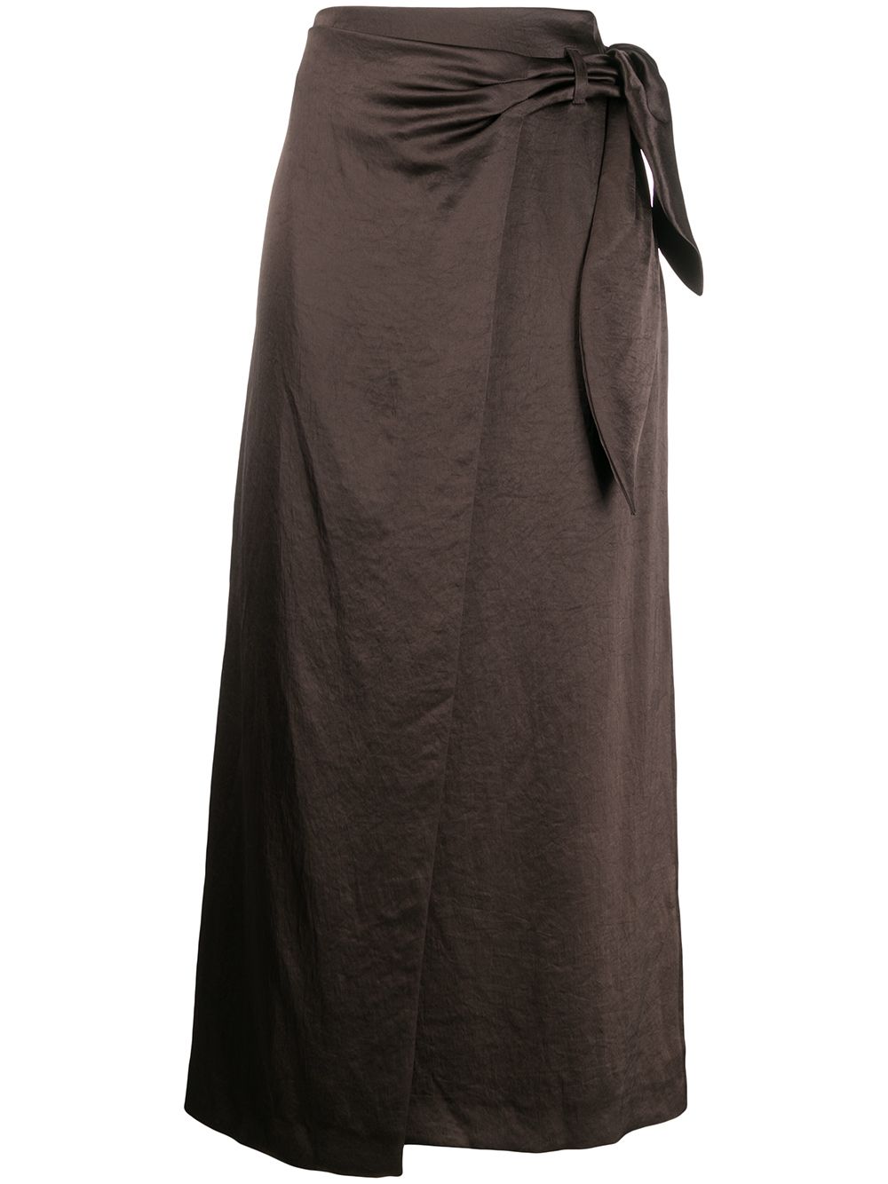 фото Nanushka атласная юбка с запахом