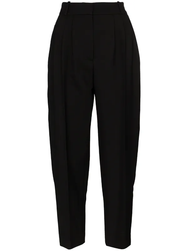 tapered pleated trousers