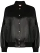 Image 1 of Plan C contrast back bomber jacket