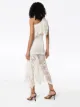 Alexander McQueen one-shoulder lace midi dress