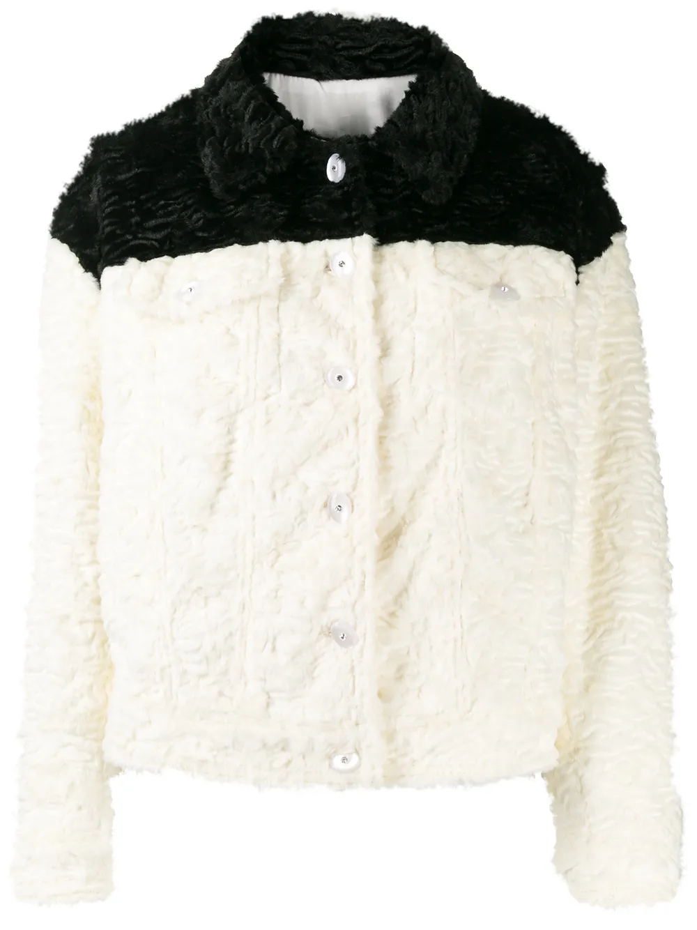 Srvz Club Jacke In Colour-block-optik In Black