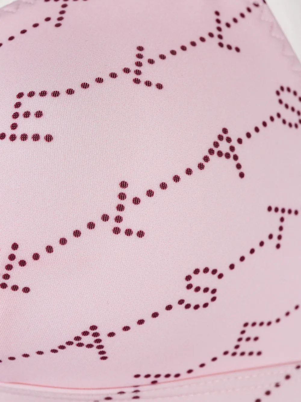 Stella McCartney Bikinitop met monogram print Roze