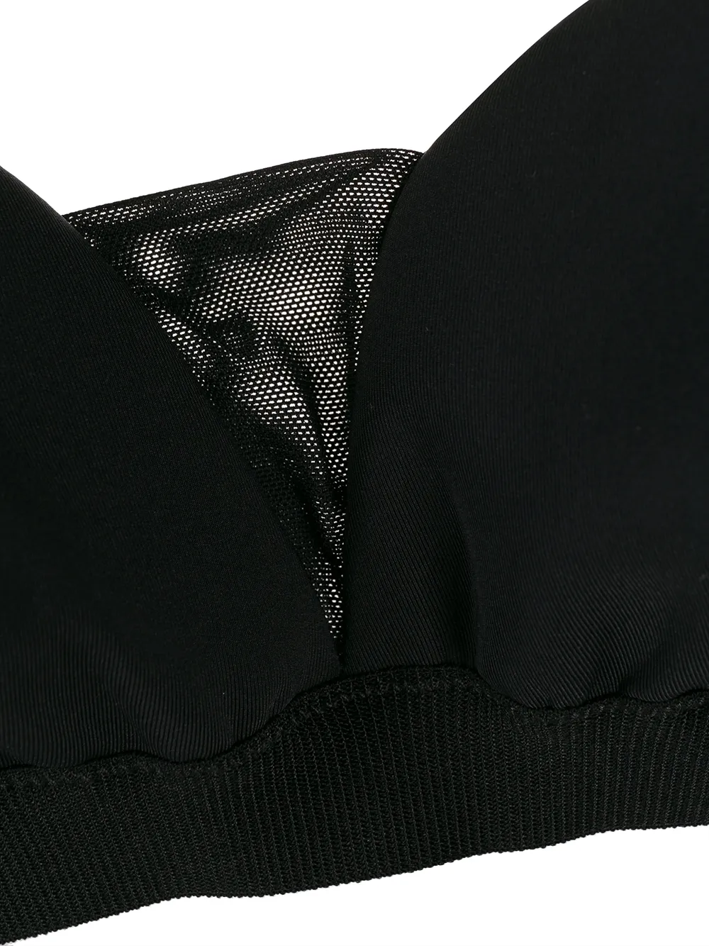 Stella McCartney Bikinitop met gedrapeerde stijl Zwart