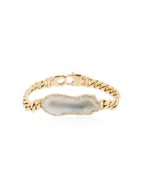 Kimberly McDonald pulsera en oro amarillo de 18kt con diamante y geoda