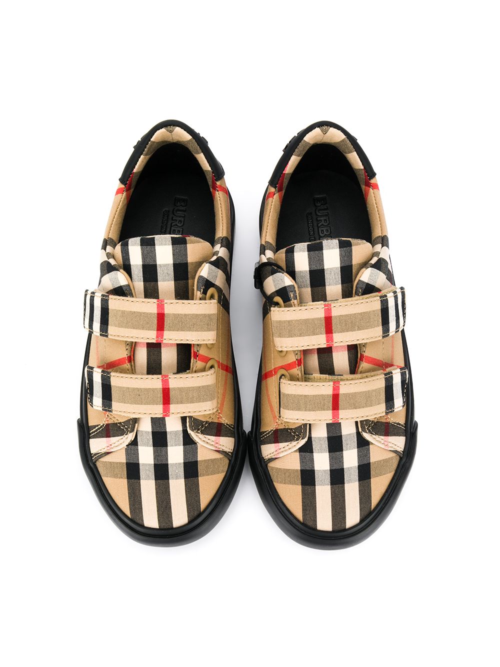 фото Burberry Kids кроссовки Markham в клетку Vintage Check