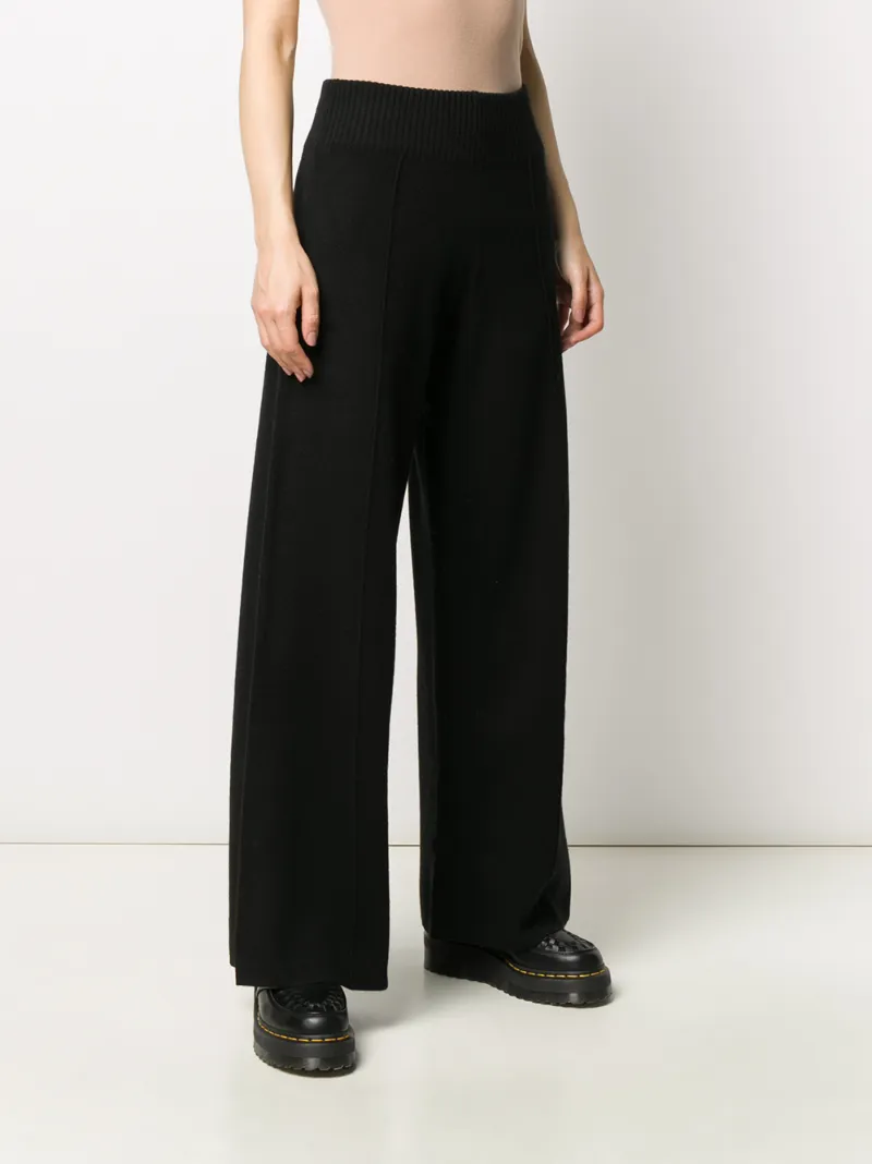 PRINGLE OF SCOTLAND KNITTED WIDE-LEG TROUSERS