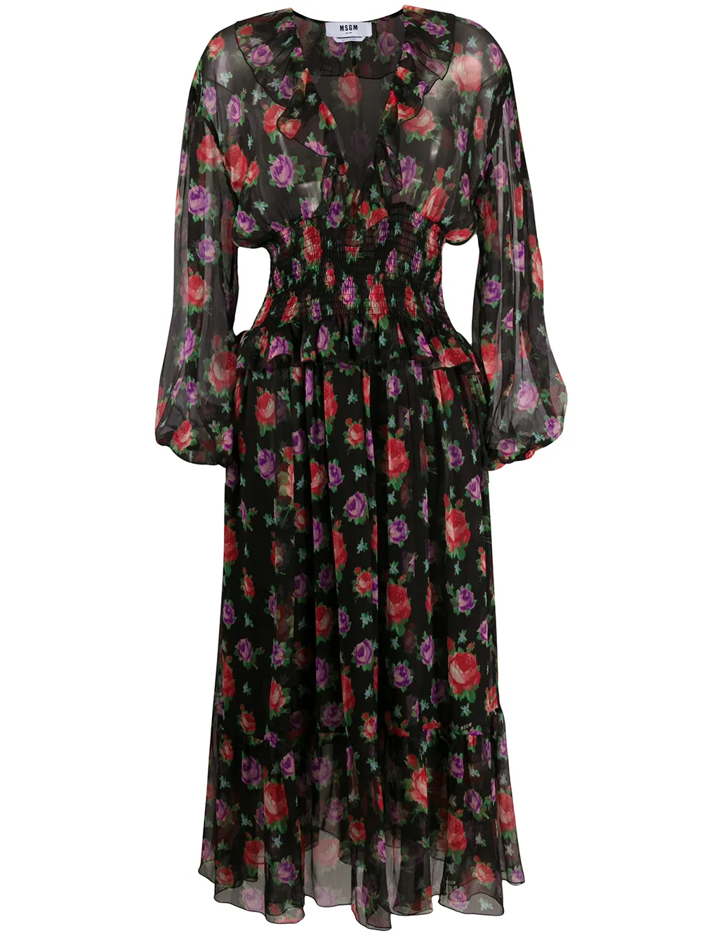 Image 1 of MSGM floral print dress