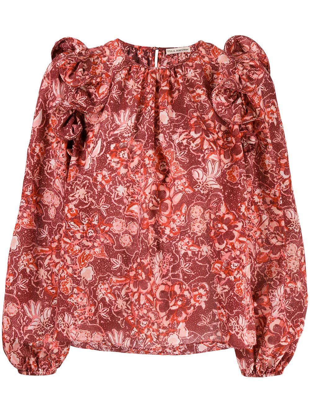 ULLA JOHNSON FLORAL PRINT BLOUSE