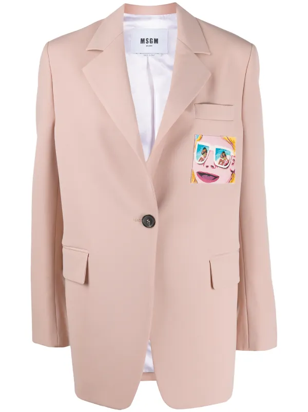 msgm pink blazer