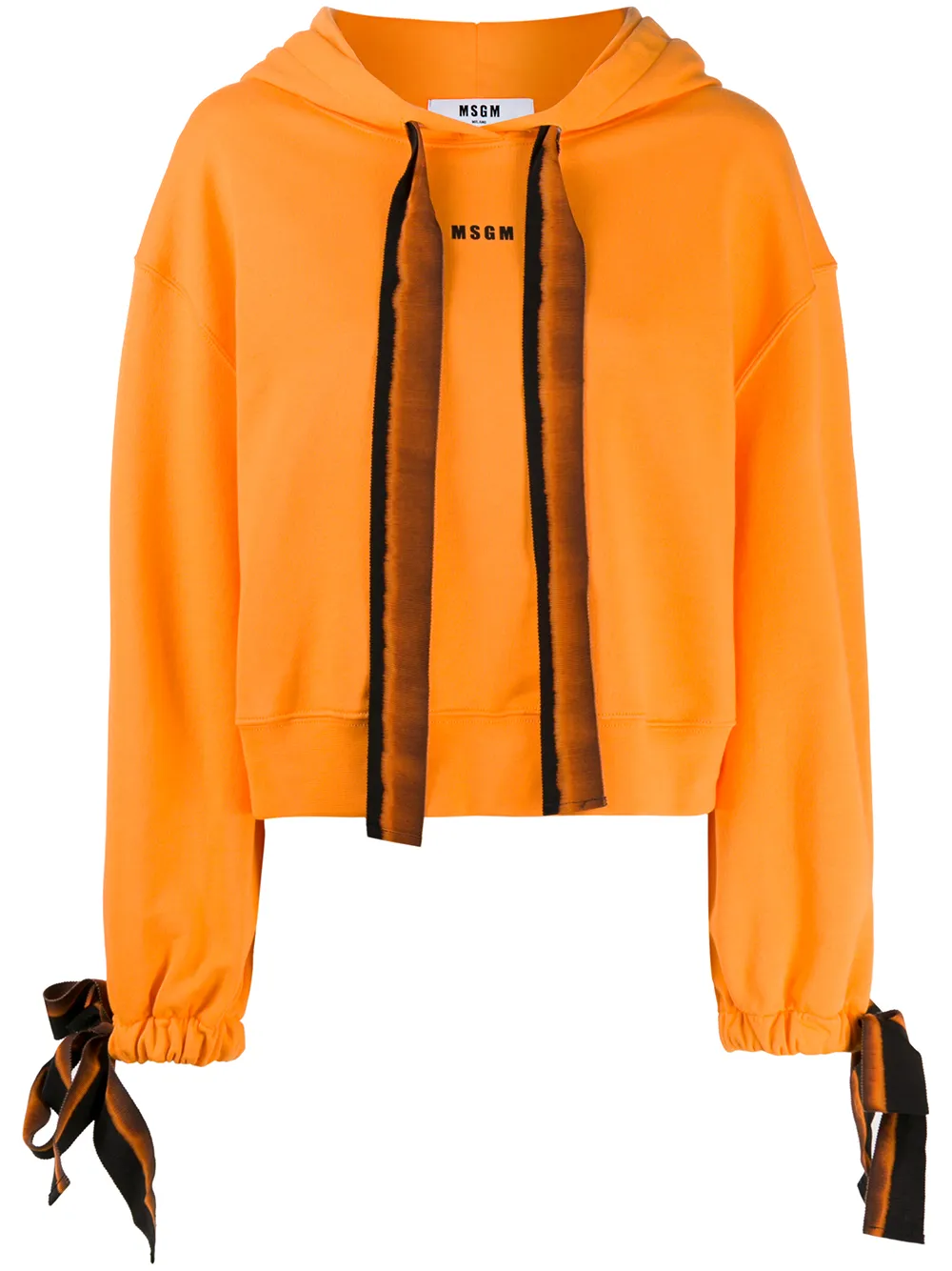 MSGM худи с логотипом и завязками MSGM худи с логотипом и завязками