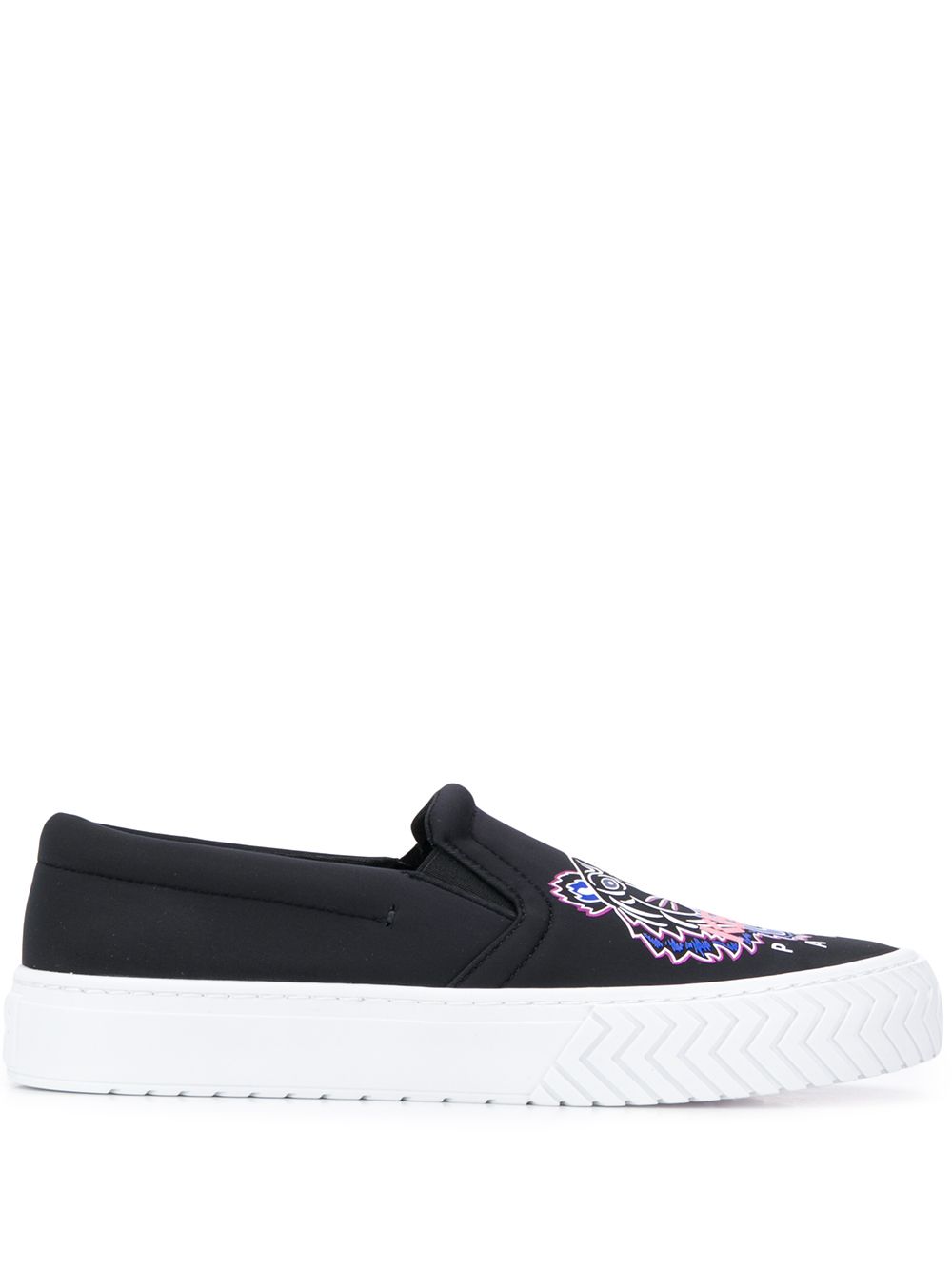 Kenzo K-skate Tiger Slip-on Sneakers In Schwarz