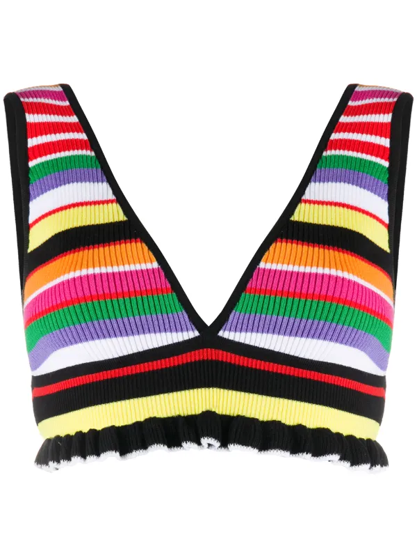 striped bralette