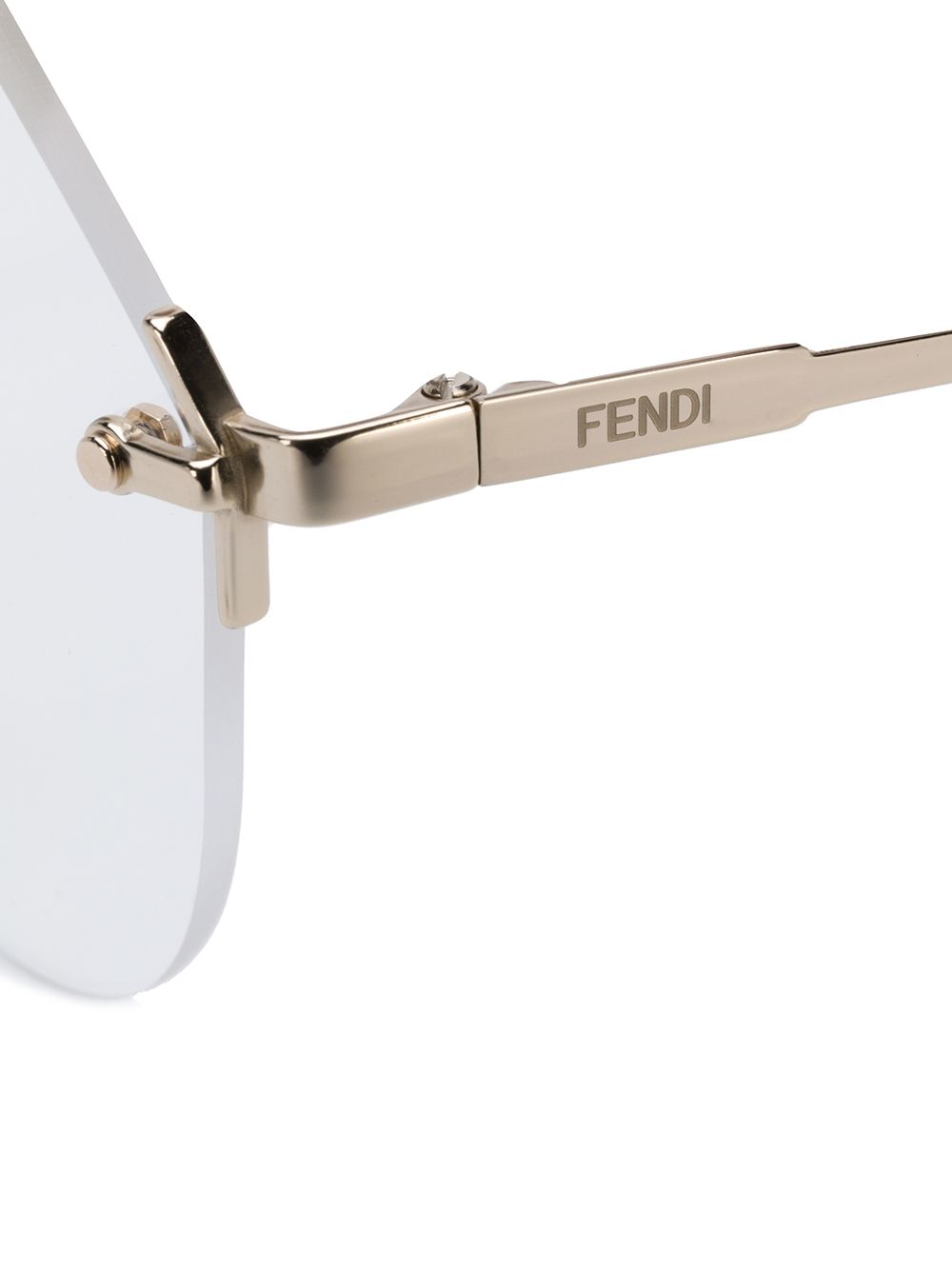 фото Fendi Eyewear очки в асимметричной оправе