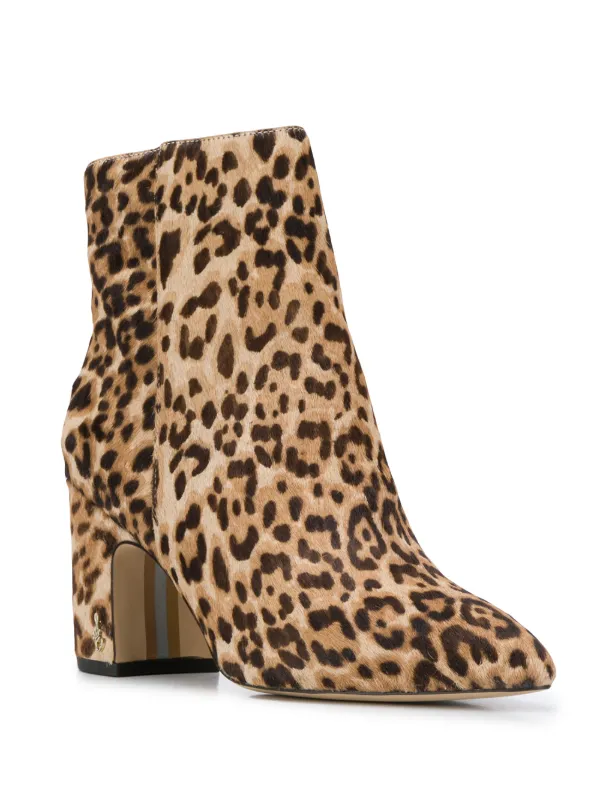 sam edelman animal print booties
