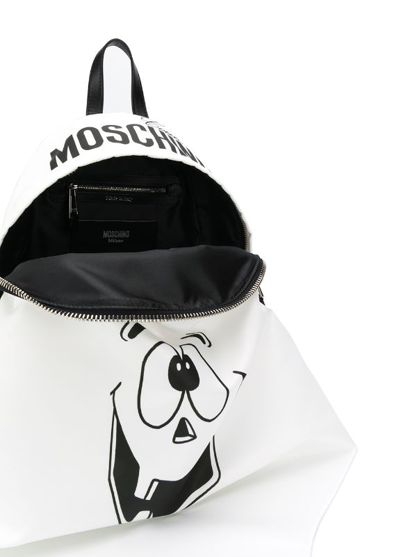 moschino backpack white