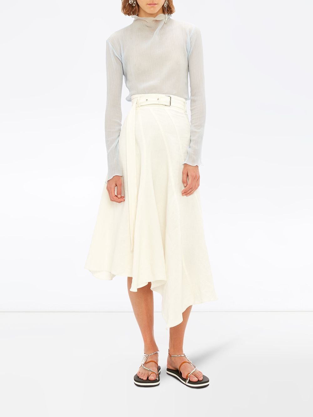 фото Jw anderson юбка асимметричного кроя со вставками и поясом
