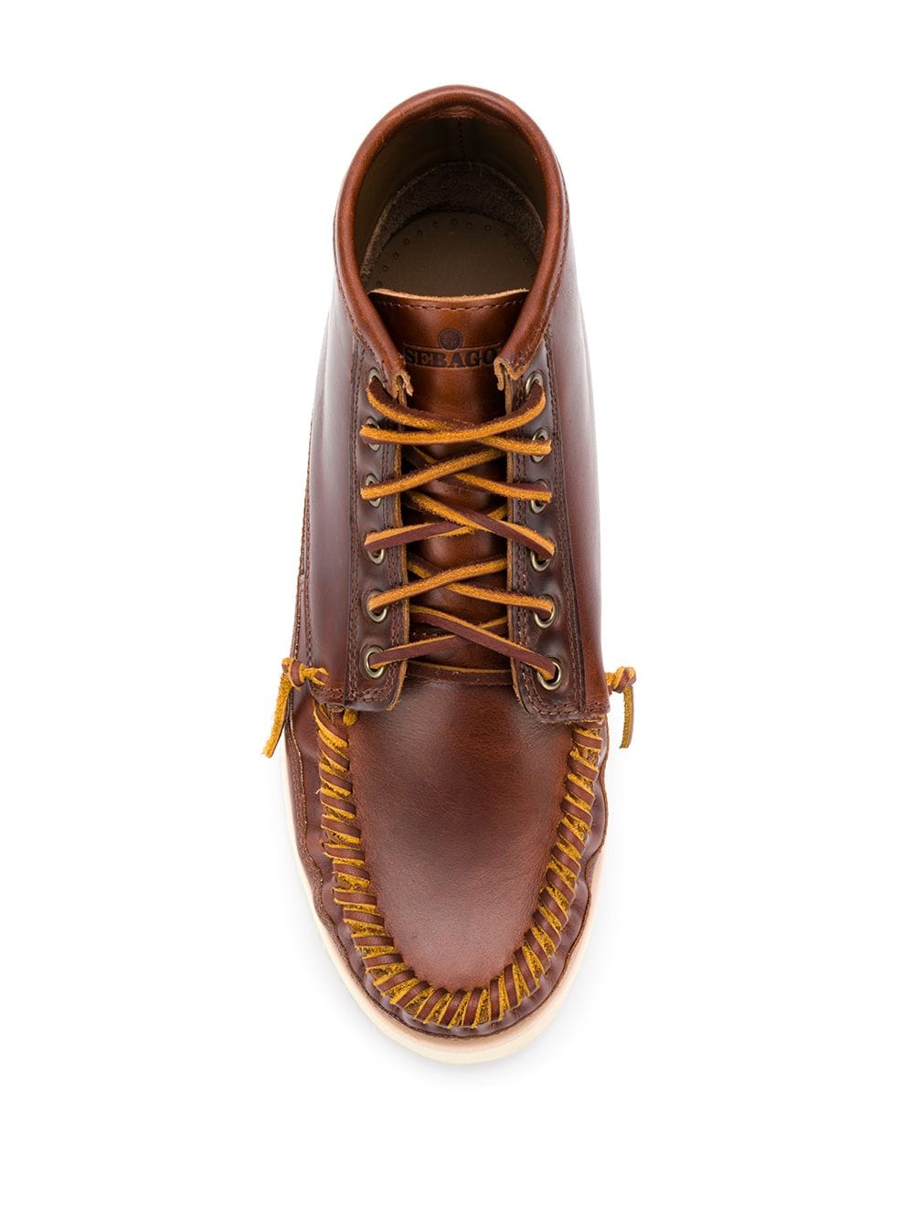 Shop Sebago Seneca Mid Boots In Brown
