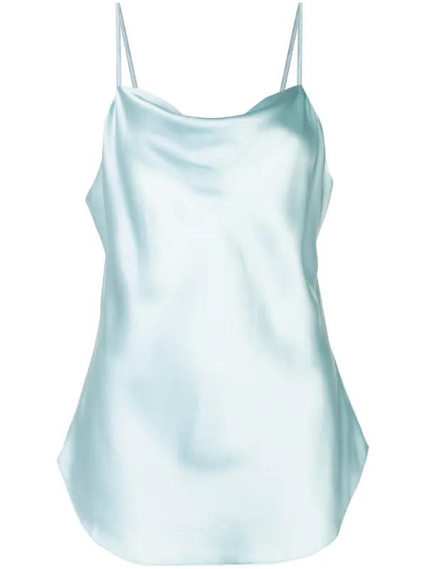 turquoise silk camisole