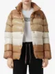 Burberry пуховик с нашивкой-логотипом и вставками