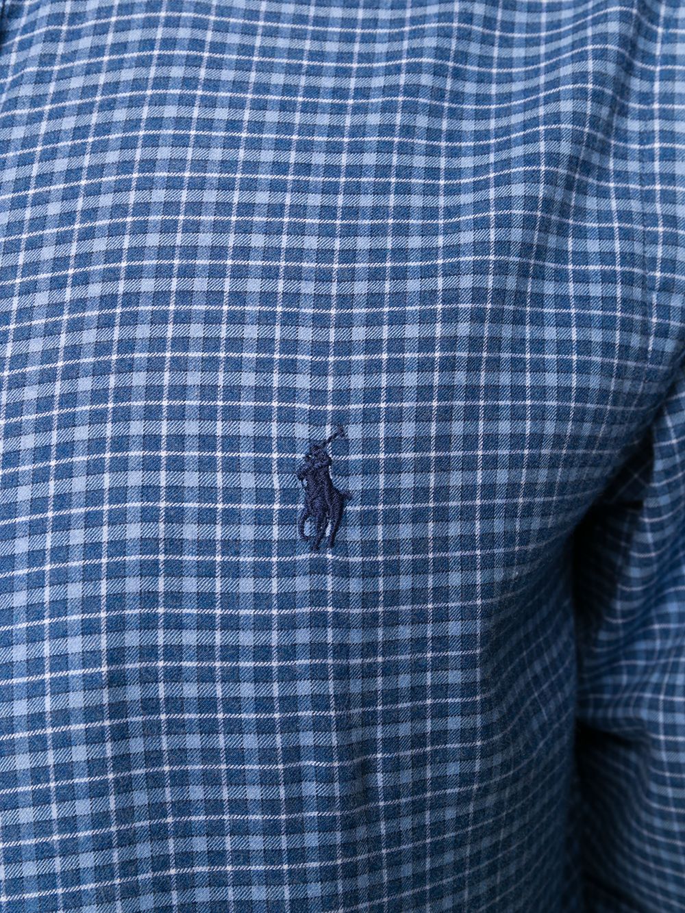 фото Polo ralph lauren клетчатая рубашка с вышитым логотипом