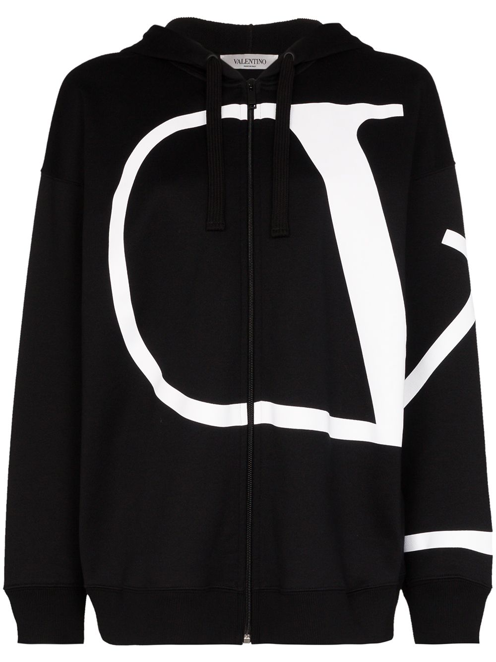 VALENTINO VLOGO ZIPPED HOODIE