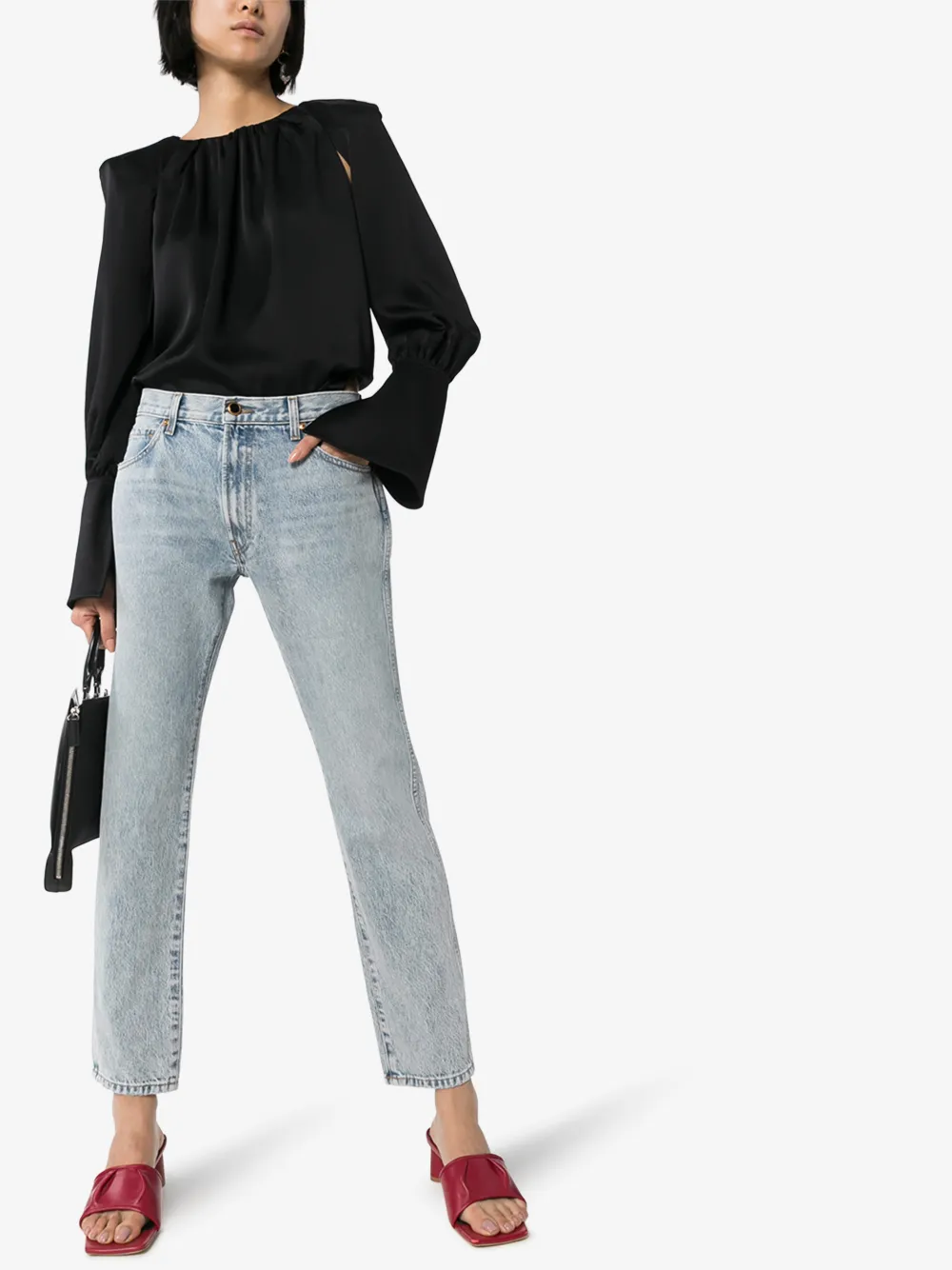 KHAITE KHAITE KYLE STRAIGHT LEG JEANS,103605014655687