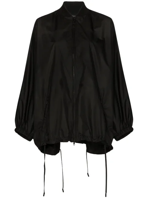 Valentino knit detail batwing raincoat