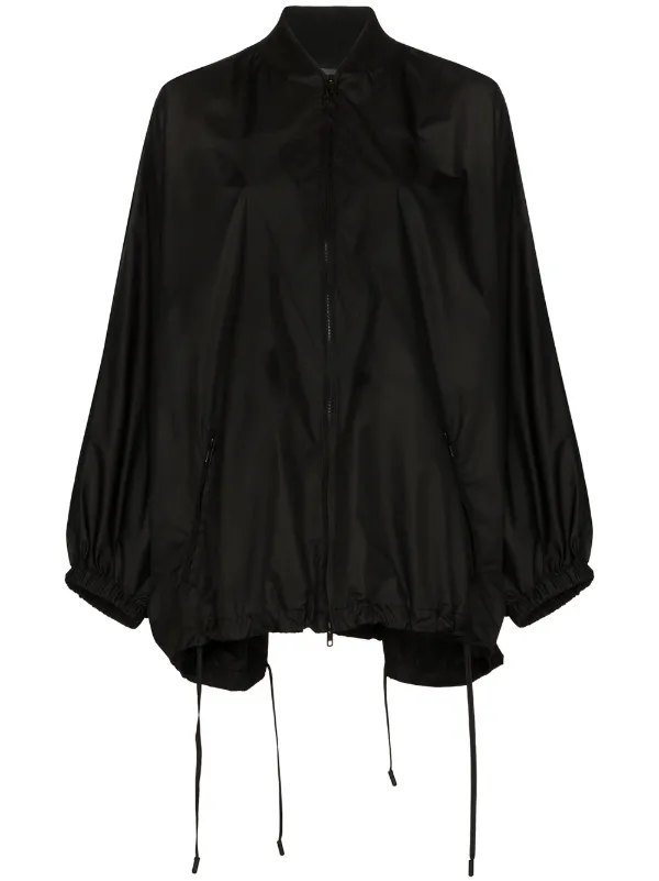 Valentino Knit Detail Batwing Raincoat 