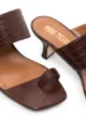 Paris Texas crocodile-effect 45mm sandals