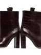 Paris Texas 100mm crocodile-effect ankle boots