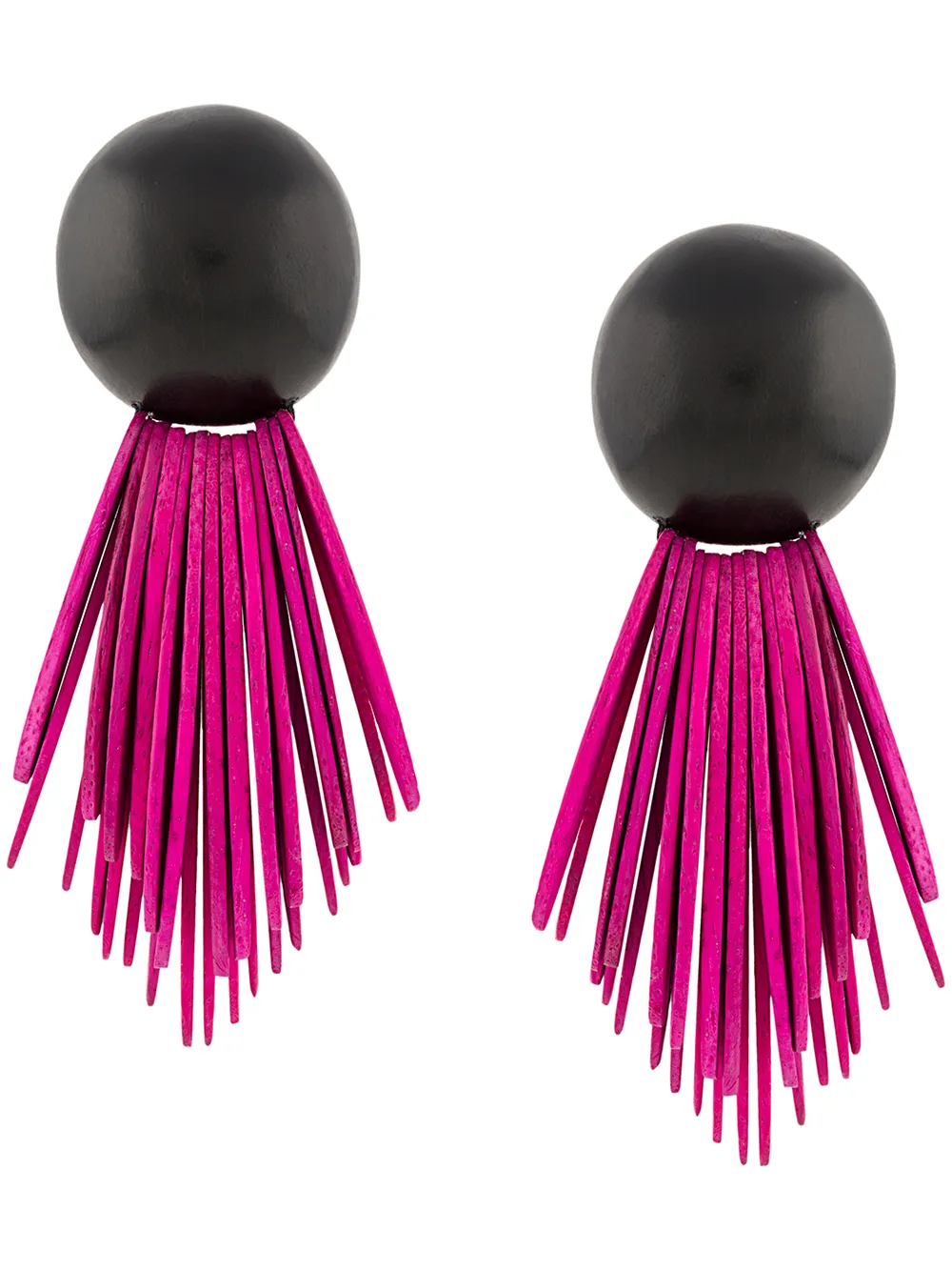 

Monies fringe clip-on earrings - Pink