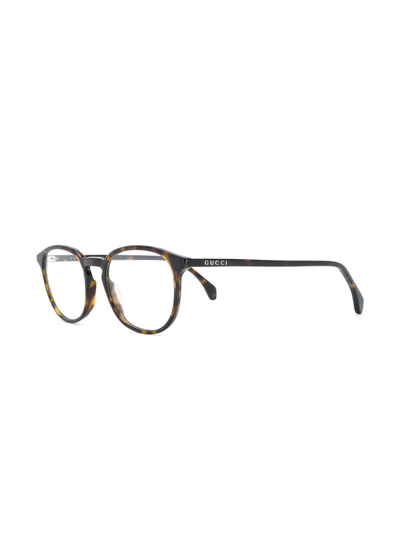 Gucci Gg0551o Round-frame Glasses In Brown
