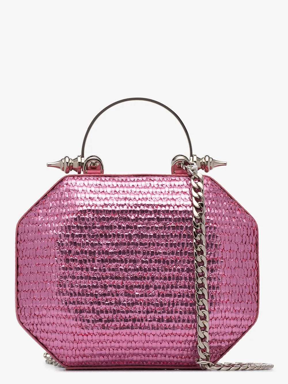 pink metallic clutch