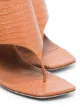 Paris Texas python-print 95mm sandals