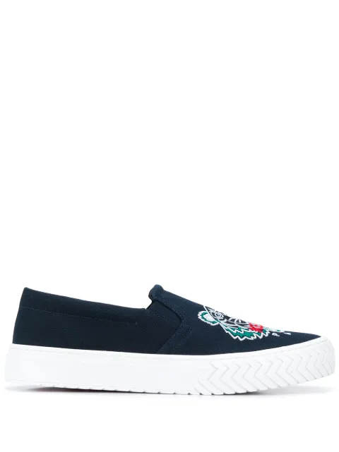 Kenzo 'K-Skate' Slip-On-Sneakers mit Tiger