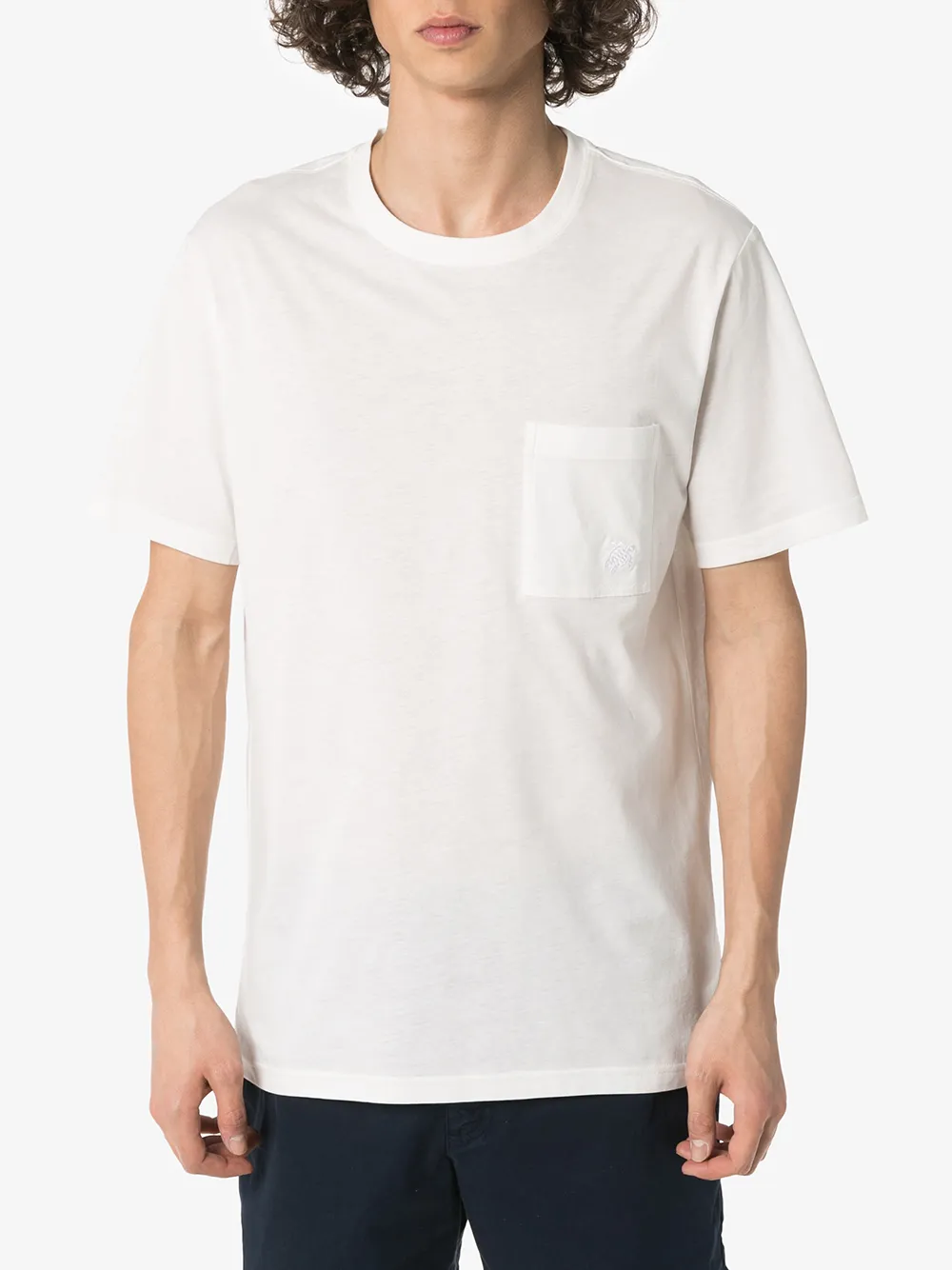  Vilebrequin 'titan' T Shirt Mit Tasche   Weiß 