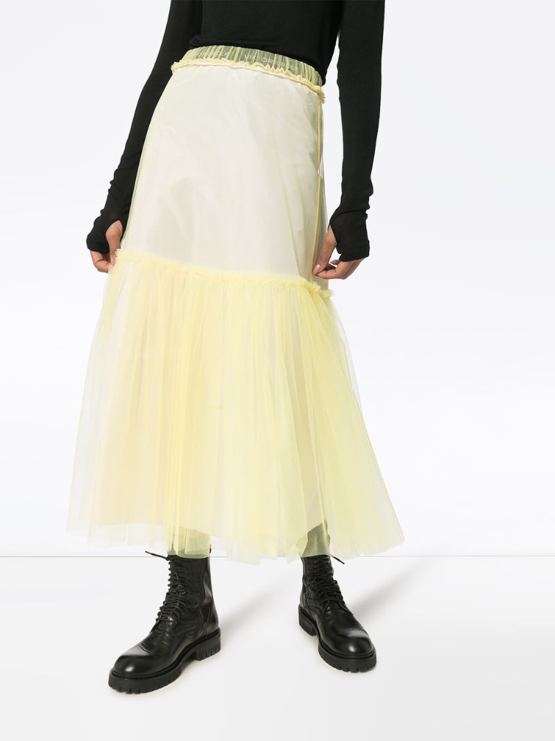 VIKTOR & ROLF SUMMER DREAMING RUFFLED MIDI SKIRT 