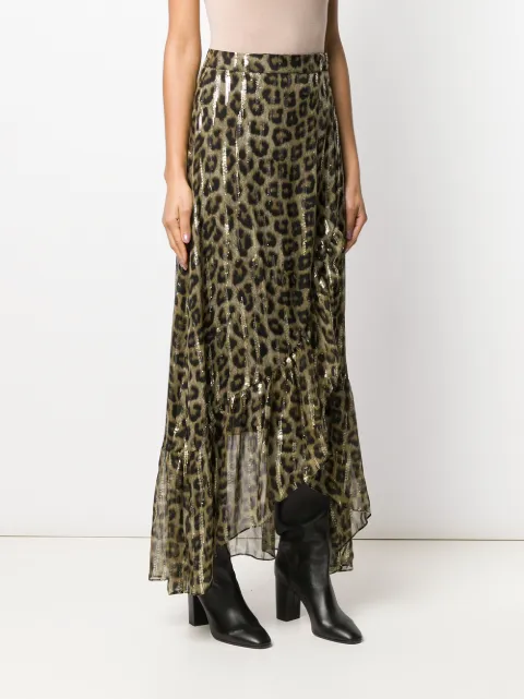 maxi skirt leopard