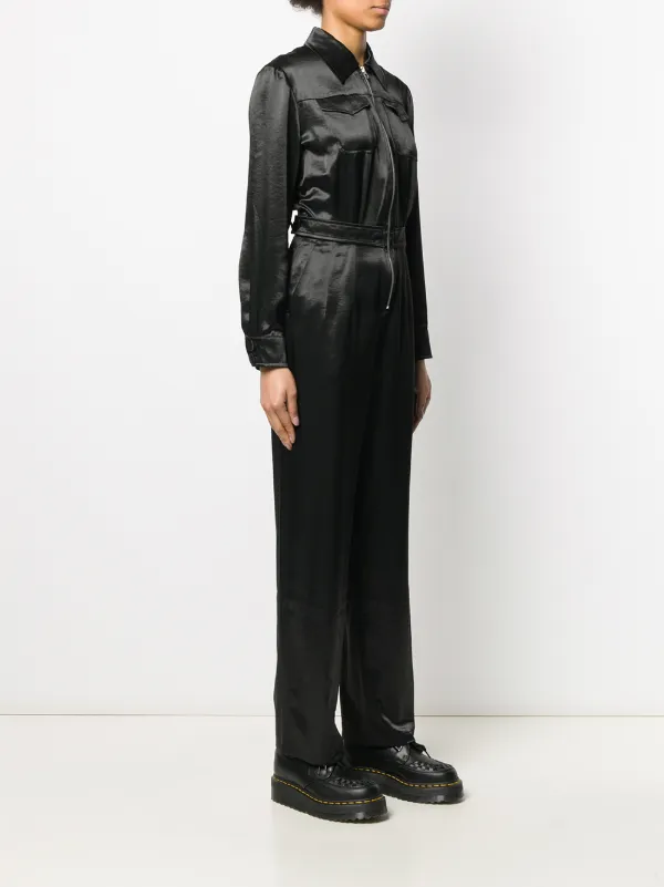 satin boiler suit