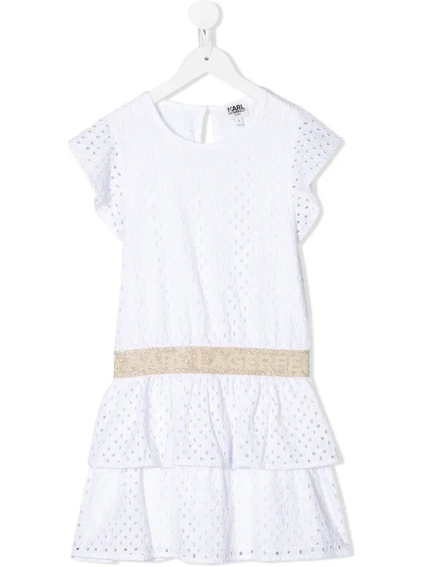 karl lagerfeld white dress