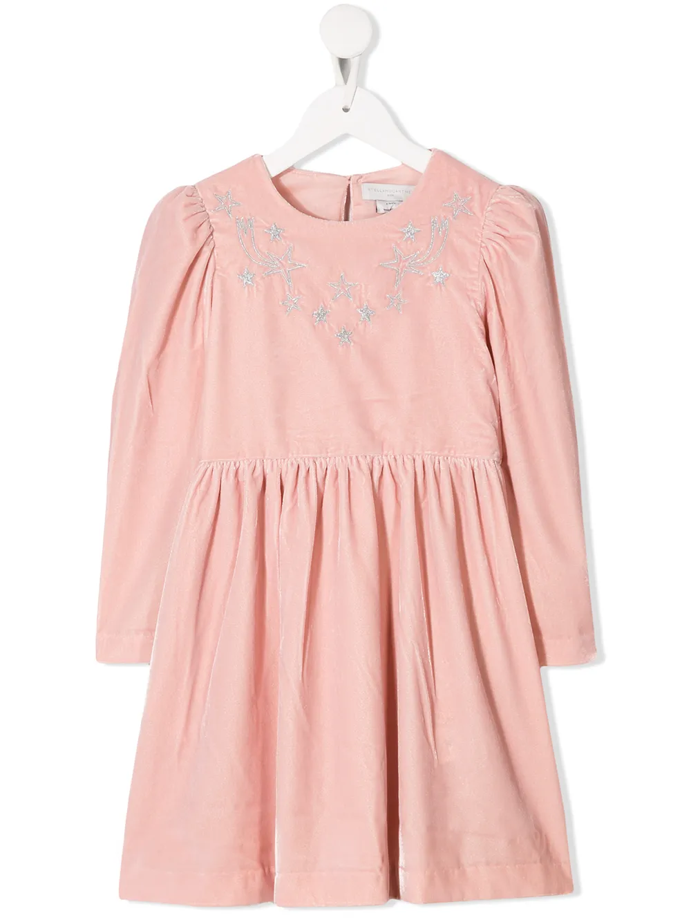 фото Stella McCartney Kids TEEN velour embroidered starts dress