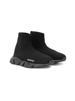 Balenciaga Speed Trainers Kinder Sneakers - Zwart/Wit @ SneakerStad