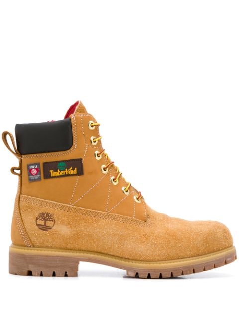 Timberland Logo-Patch Ankle Boots | Farfetch.com