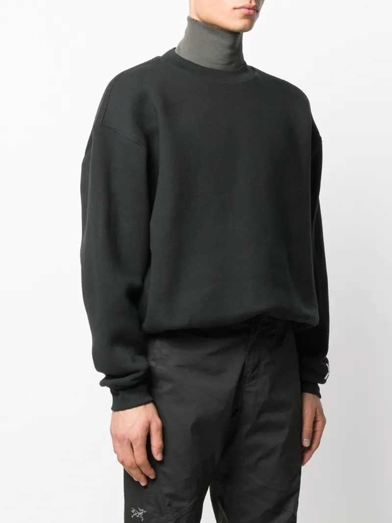 ALEXANDER WANG T DENSE FLEECE BUBBLE SWEATSHIRT