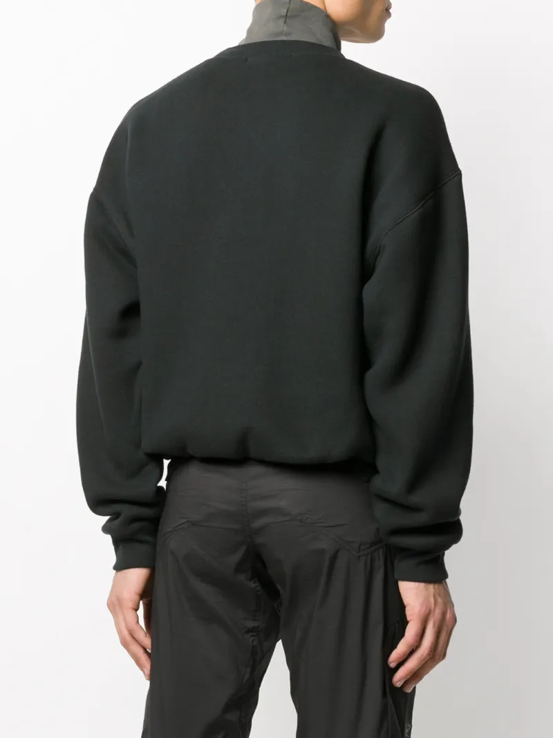 ALEXANDER WANG T DENSE FLEECE BUBBLE SWEATSHIRT