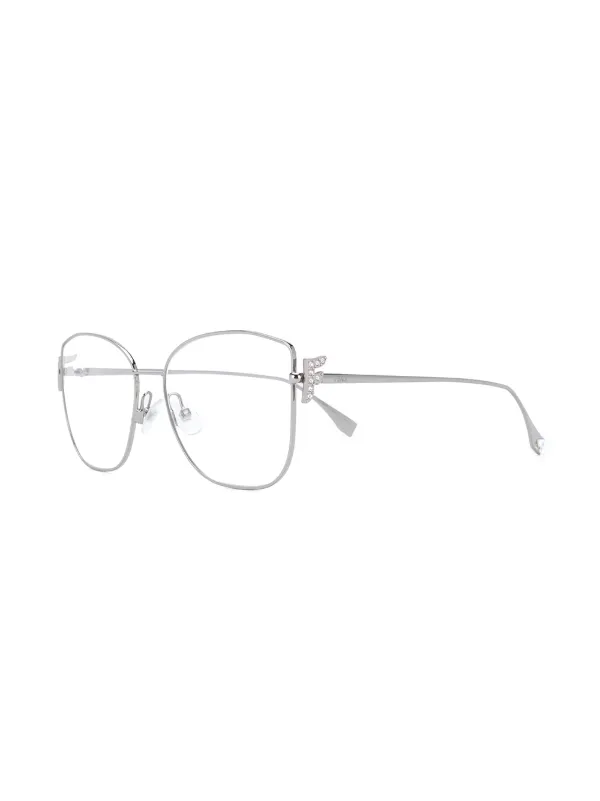 fendi rectangular eyeglasses