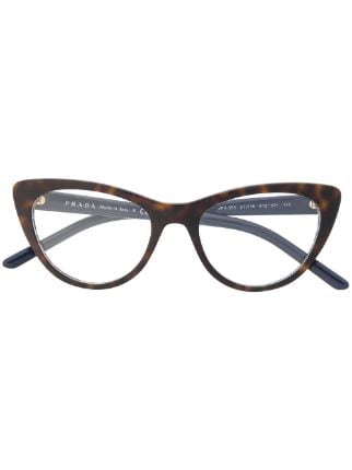 Shop Prada Eyewear cat-eye frame glasses with Express Delivery - FARFETCH