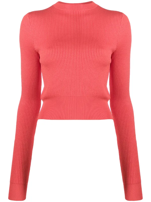 cropped long sleeve jumper