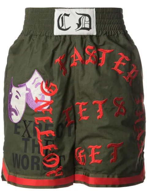 Readymade embroidered shorts