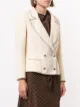 Chanel Pre-Owned logo double-breasted blazer